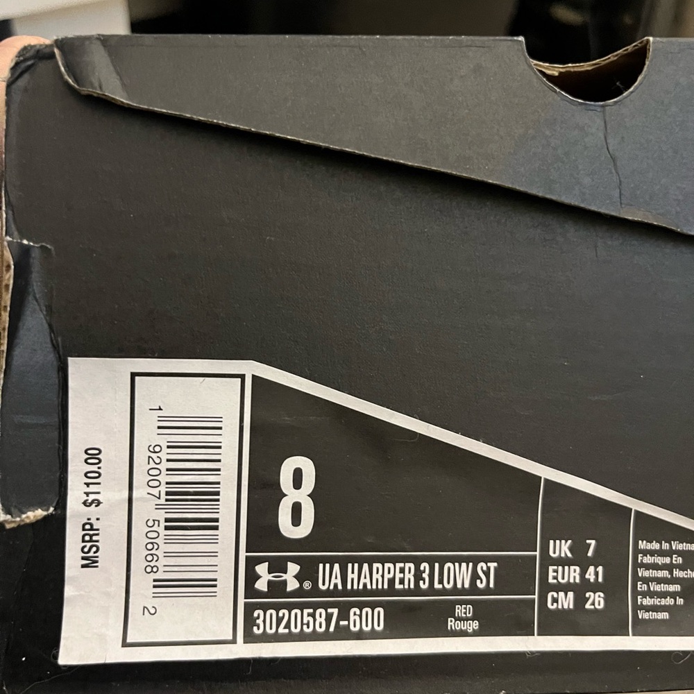 Men’s size 8 metal baseball cleats - Picture 2 of 4